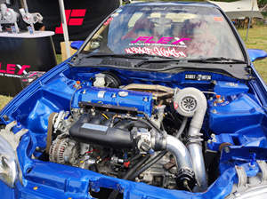 Turbocompresseur FLEX F55 roulement à billes 48.5/48.5 lames boîtier No.12 conçu pour moteur à essence haute performance coup de pouce rapide - Product Image 2