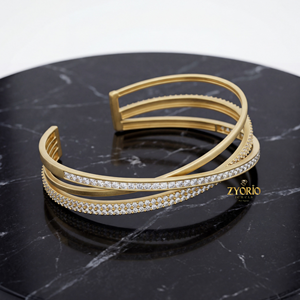 กำไลข้อมือเงินแท้ 925 ประดับเพชรเพาะเลี้ยงทรงคลาสสิก ระยิบระยับ สำหรับผู้หญิง ของขวัญ งานแต่งงาน งานเลี้ยง พิธีทางศาสนา - Product Image 3