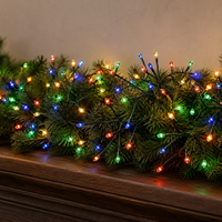 Guirlandes lumineuses LED flexibles en fil de cuivre, blanc chaud multicolore, pour arbre de Noël, chambre à coucher, fête et décoration de vacances