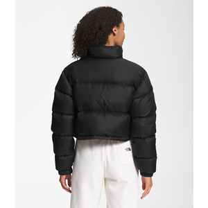 High Quality Women <b>Cropped</b> <b>Puffer</b> <b>Jacket</b> Design Wholesale Rate Price Winter Style High Street Private Label Outdoor Fashion - Product Image 4