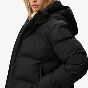 Veste d'hiver en duvet léger pour femme, nouvelle collection OEM, coupe-vent, à capuche, pour l'extérieur - Product Image 5