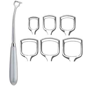 Cureta de Adenoides Beckmann (~8 mm) de Acero Inoxidable, Instrumento Quirúrgico ORL para Adenoidectomía - Product Image 1