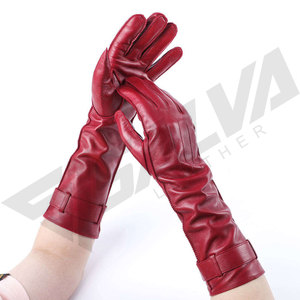 Premium Opera-Length Genuine Leather Gloves in Stunning Spectrum of Colors Women's Luxury Winter Opera Leather Gloves-Casual Bre - Product Image 4