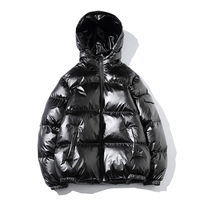 Veste d'hiver matelassée tendance, confortable et chaude, avec rembourrage en duvet, fermeture éclair imperméable de haute qualité, veste décontractée pour homme