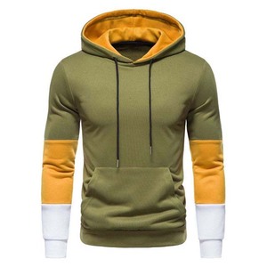 Sweat à capuche en molleton brodé pour homme de haute qualité, style unique, couleurs contrastées, pour le sport et la mode, collection automne - Product Image 4