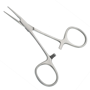 Pinzas Hemostáticas para Mosquitos de Calidad Premium, 9 cm, Rectas, Pinzas Quirúrgicas de Acero Inoxidable, Pinzas Vasculares con Certificación CE - Product Image 1