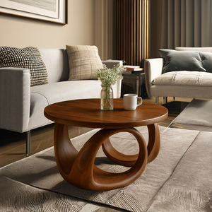 Proveedor de Vietnam, mesa de centro de madera de tamaño personalizable, diseño europeo único, muebles duraderos para el hogar, sala de estar, mesa decorativa - Product Image 3
