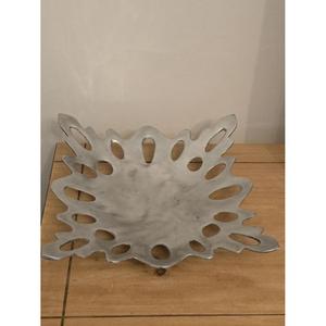 Bandeja Decorativa para Frutas, Bandejas Metálicas Decorativas, Decoración Moderna para el Hogar, Artesanía Metálica, Ideas de Regalo, Centro de Mesa para Sala de Estar - Product Image 1