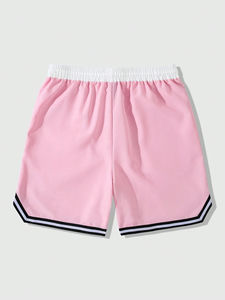 Shorts de bain simples pour hommes, personnalisés OEM, séchage rapide, grandes tailles, imprimés, imperméables, très demandés - Product Image 3