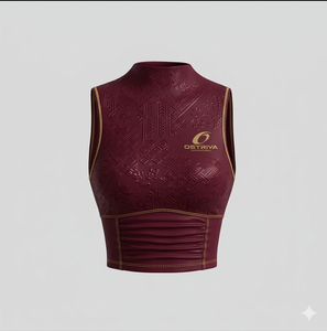 Camiseta sin mangas transpirable de punto para mujer, colección de verano, precio económico, ropa deportiva. - Product Image 6