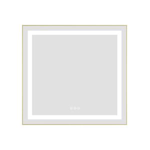 Specchio LED da Bagno 30 X 28 Pollici con Illuminazione Frontale e Posteriore, Montaggio a Parete, Cornice in Alluminio, Antiappannamento, Memoria, 3 Colori Disponibili - Product Image 2
