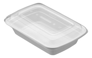 Contenedor Rectangular de Plástico PP de 16 oz Apto para Microondas con Tapa, Libre de BPA y Apilable, 150 Unidades (50/6) - Product Image 4