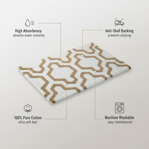 Alfombra de baño suave y acolchada 100% microfibra con base antideslizante |   Alfombra de Baño Segura y Resistente para Uso Diario en el Hogar - Product Image 6