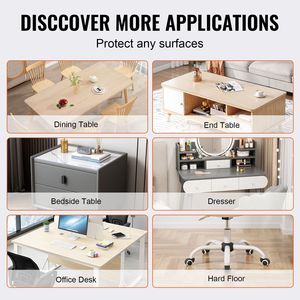 Tovaglia Protettiva Trasparente Monouso 91x183 cm Rettangolare, Spessore 1,5 mm, in PVC Impermeabile per Protezione Tavolo - Product Image 4