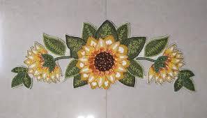 Embroidered Sunflower Table <b>Runner</b> Floral Rustic Cloth Home Decor <b>Washable</b> - Product Image 5