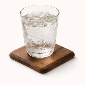 Sous-verres artisanaux en bois de noyer noir de qualité supérieure, écologiques, carrés, avec grain naturel, pour la maison et le bureau, en promotion - Product Image 3