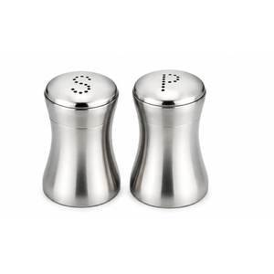 Ensemble de salières et poivrières en acier inoxydable, bouteilles à épices modernes en métal, distributeur de condiments rechargeable pour restaurant - Product Image 1