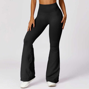 Women's Casual High Waist Cotton/Polyester/Spandex Breathable Anti-Bacterial Seamless Thin Gym Fitness Workout <b>Leggings</b> for Yoga - Product Image 3