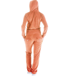 Twin City Combinaison polaire à capuche pour femme, manches longues, couleur unie, longueur complète, vêtements de nuit confortables, toutes saisons, coupe régulière - Product Image 2