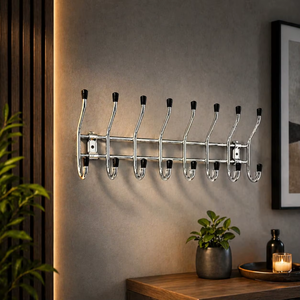 Stainless Steel Wall Mounted Towel Hook Rust Resistant Bathroom Clothes Hanger Heavy Duty <b>Coat</b> Wall Hook Modern Home Organizer - Product Image 2