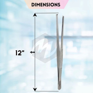 Pince à dissection premium de 12 pouces avec mâchoires à dents de rat 1x2, en acier inoxydable de qualité chirurgicale, forceps à tissus, instruments médicaux - Product Image 4