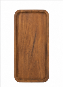 Solid Acacia Wood Modern Food Grade Valet Catchall Desk Organizer Tray Keys Wallet <b>Watch</b> Storage for Kitchen Living Room Home - Product Image 5