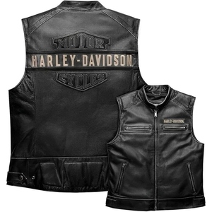 Veste de moto unisexe en cuir et toile, sans manches, respirante, imperméable, pour l'hiver, vente en gros, fabricant OEM ODM - Product Image 1