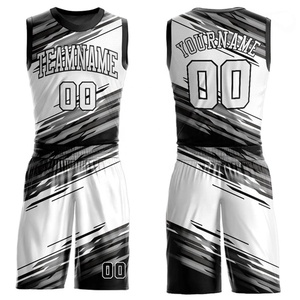 Ensemble de shorts de basket-ball sublimés personnalisés, nom de l'équipe, numéro 00, unisexe, adulte, séchage rapide, 100% polyester, vêtements de sport - Product Image 1
