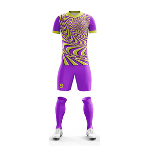 Latest Design Breathable Quick Dry Short Sleeve Front Logo Custom Size Solid Color 100% Polyester Men Soccer Uniform for All - Product Image 3