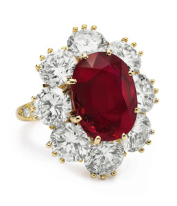 Handmade Red <b>Garnet</b> Oval Diamond Prong Setting Engagement <b>Ring</b> Vintage Christian Style Third Party Certified Sterling Silver - Product Image 2