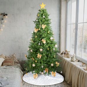 7.5 FT Hinged Xmas Pine <b>Tree</b> DIY 400 Warm White <b>LED</b> <b>Lights</b> Artificial Christmas <b>Tree</b> <b>Tree</b> Skirt Ornament for Holiday Decorations - Product Image 2