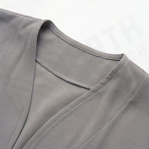 Abaya Bordada Transpirable de Verano e Invierno, Vestido Maxi Tipo Cárdigan con Abertura Frontal, Túnica Árabe para Mujer, Ropa Eid Nida - Product Image 4