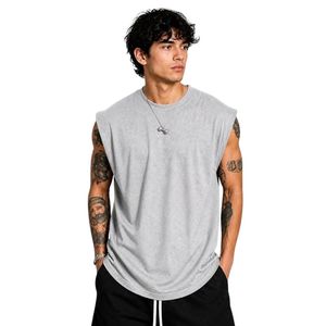 Men's Sleeveless Round Neck Polycotton Tank Top Vest for Gym, Workout, <b>Running</b> & Casual Wear - Product Image 1