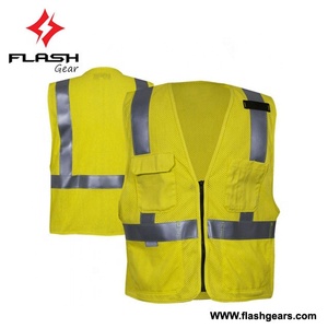 High Visibility Fire-Resistant Safety Jacket Rain & Water Proof Fleece Vest with <b>Fishing</b> <b>Braid</b> for Outdoor Sports - Product Image 3