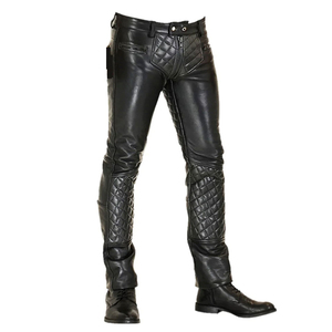 Premium Quality <b>Men</b> <b>Leather</b> <b>Pants</b> Lightweight High Stylish Comfortable Soft Durable Stitching Perfect for Casual Party Wear - Product Image 1