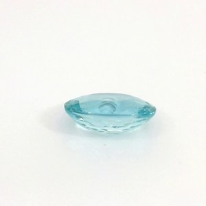 Piedra preciosa de aguamarina azul ovalada natural de Brasil, piedra suelta genuina para la fabricación de joyería fina, regalo de colección - Product Image 4