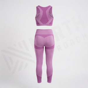 Ensemble de shorts de yoga réversibles taille mi-haute pour femmes, deux pièces, tenue de sport respirante, vêtements de fitness par sublimation, couleur personnalisable - Product Image 2