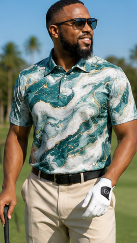 Marble Tropical Print