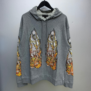 เสื้อสเวตเชิ้ตผู้ชาย คอกลม ปักลาย พิมพ์ลาย แขนยาว สวมหัว สไตล์ลำลอง ผ้าฝ้าย 100% เป็นมิตรกับสิ่งแวดล้อม รุ่นใหม่ ปี 2024 - Product Image 6