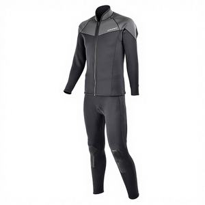 Combinaison de plongée 2 pièces pour homme en néoprène 1,5 mm, personnalisable OEM/ODM, avec veste à manches longues et pantalon à fermeture éclair frontale, protection UPF 50+ - Product Image 1