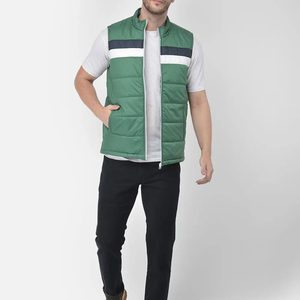 Plain Customised Colors Quilted Bubbles Sleeveless Puffer Vest <b>Jacket</b> Single Button Closure <b>Waterproof</b> Ultra Casual Outer Wear - Product Image 1
