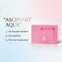 Sérum Gel Acide Hyaluronique Ascenart Aqua HA Corée du Sud pour le Visage – Hydratation Profonde et Raffermissement de la Peau – Boîte de 10 x 2,5 ml