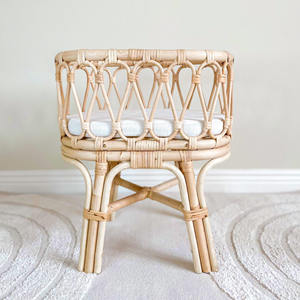 Cunas de muñecas de ratán hechas a mano, buena elección para niños, cunas en miniatura, moisés para muñecas. - Product Image 3