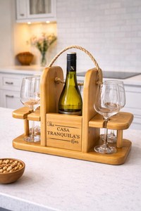 Soporte para Botellas con Portavasos, Grabado de Logotipo Personalizado, para Cervecerías y Bares, Precio al por Mayor - Product Image 5