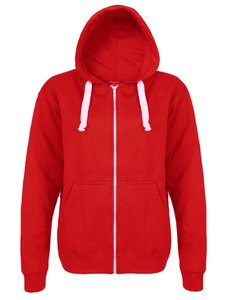 Sweat à capuche zippé double couche pour homme, coupe classique, couleur unie, style décontracté, 100 % coton, tendance 2026 - Product Image 2
