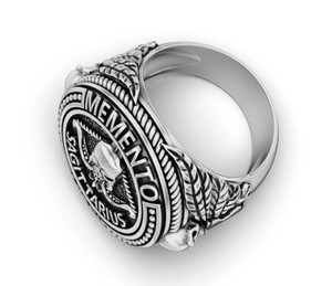 Bague Zodiaque Sagittaire en Argent Sterling 925 de Luxe, Design Crâne Archange, Large Bande Antique, Bijou Tendance pour Hommes et Femmes - Product Image 2