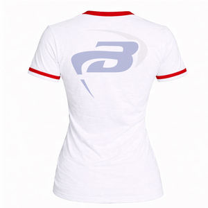 เสื้อยืดชมรมเดลต้า ซิกมา ทีตา ดีไซน์ตัวอักษรกรีก สำหรับสมาชิกชมรม สีแดงและสีขาว ผ้าฝ้าย 100% ระบายอากาศได้ดี ชมรม DST - Product Image 2