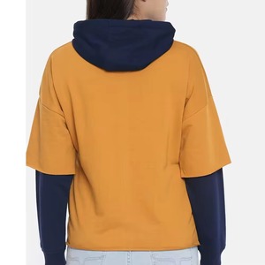 Pullover Knitted Polyester/Cotton Long Sleeves Breathable Women hoodies Printed Customized Eco-Friendly Women Hoodies Casual - Product Image 3