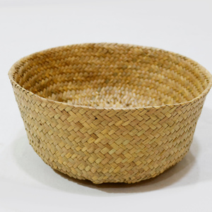 Panier à linge en jonc de mer tressé à la main pour rangement domestique, vente en gros, offre spéciale - Product Image 2
