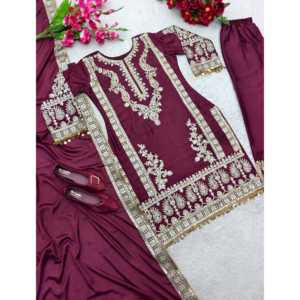 Top de diseñador con hermoso conjunto Dupatta, talla XL - Product Image 1